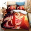 Anime Tengen Toppa Gurren Lagann Kamina Bedding Set Boys Girls Twin Queen Size Duvet Cover Pillowcase 3 - Gurren Lagann Merch