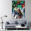 Gurren Lagann Anime Poster Home Room Decor Aesthetic Art Wall Painting Stickers 4 - Gurren Lagann Merch