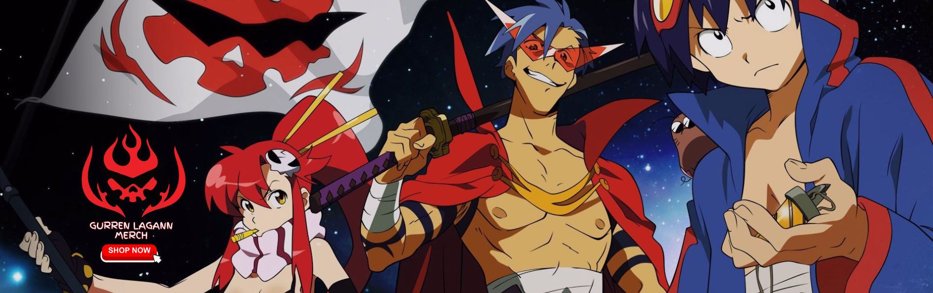 Gurren Lagann Merch Banner 1