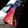 Tengen Toppa Gurren Lagann Gamer Soft RGB Mousepad XXL Locking Edge Large Mouse Pad With LED 1 - Gurren Lagann Merch