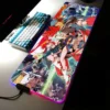 Tengen Toppa Gurren Lagann Gamer Soft RGB Mousepad XXL Locking Edge Large Mouse Pad With LED 10 - Gurren Lagann Merch