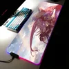 Tengen Toppa Gurren Lagann Gamer Soft RGB Mousepad XXL Locking Edge Large Mouse Pad With LED 8 - Gurren Lagann Merch