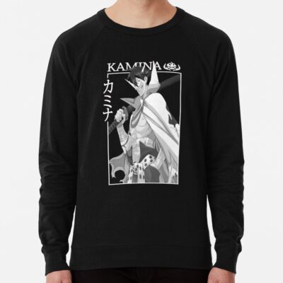 ssrcolightweight sweatshirtmensblack lightweight raglan sweatshirtfrontsquare productx1000 bgf8f8f8 10 - Gurren Lagann Merch