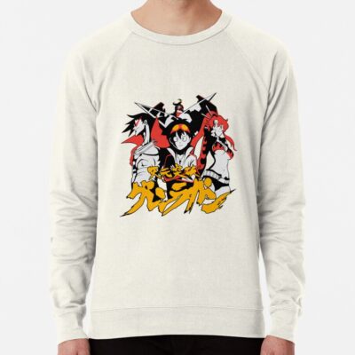 ssrcolightweight sweatshirtmensoatmeal heatherfrontsquare productx1000 bgf8f8f8 41 - Gurren Lagann Merch